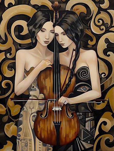 viool spelende vrouwen