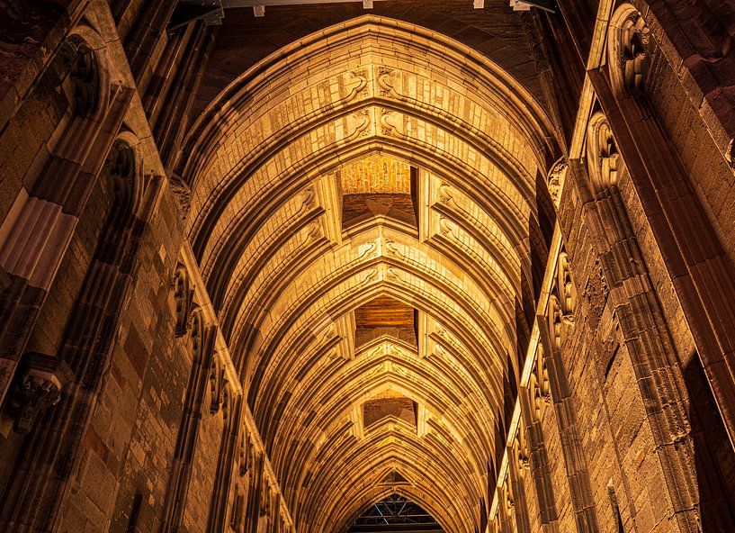 Onder de Dom kerktoren in Utrecht van Rick van de Kraats