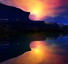 Berge bei Sonnenuntergang von Angel Estevez Miniaturansicht