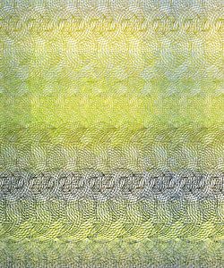 Grafische Kreise im Muster, gelb