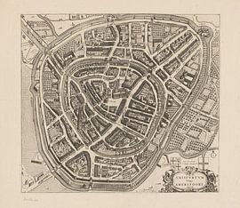 Karte von Amersfoort von ca. 1750