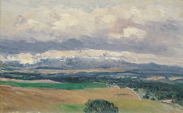 Aureliano de Beruete~Vue des montagnes Guadarrama de El Plant237o;o