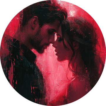 Verstrengelde Zielen in Rood Liefde