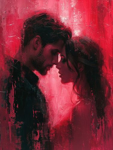 Entangled Souls in Red Love