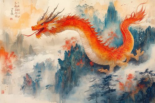 japanese dragon painting