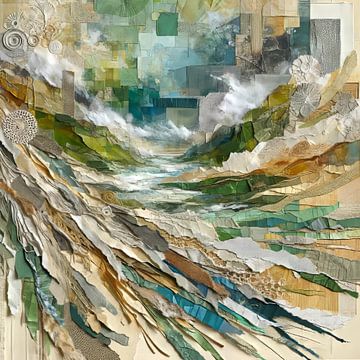 Collage Wüste Wasser von Lois Diallo