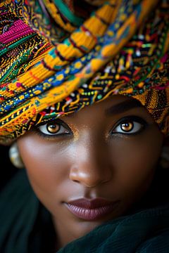 African tribal woman by Mathias Ulrich