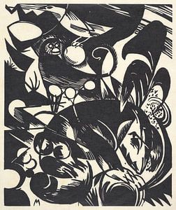 Schöpfung I (Schöpfungsgeschichte I) (1914) von Franz Marc