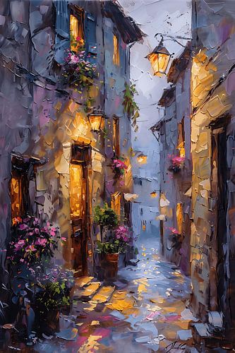 Oude Steeg in de Schemering