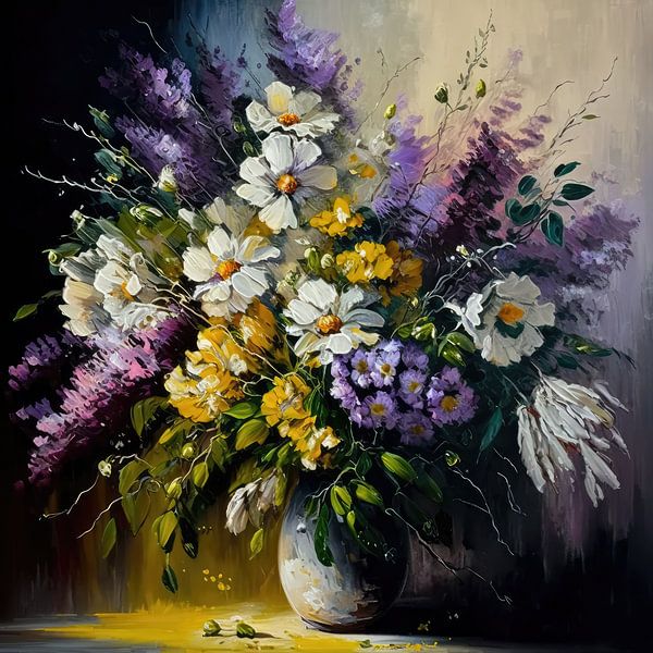 Stilleben eines Blumenstraußes von Bert Nijholt