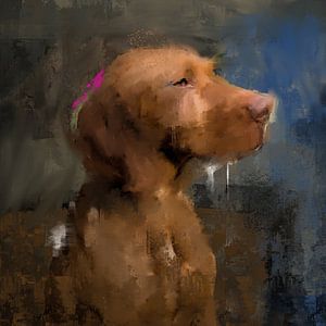 Portrait de chien Vizsla - La collection de chiens sur MadameRuiz