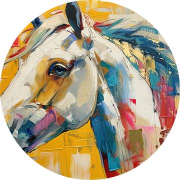 Schilderij Kleurrijk Paard