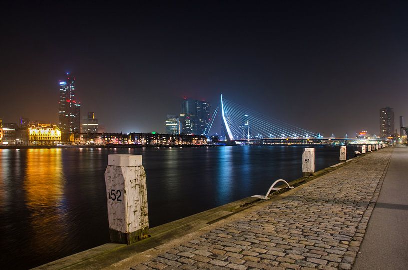Rotterdam - Erasmusbrug - Boompjeskade van Ricardo Bouman