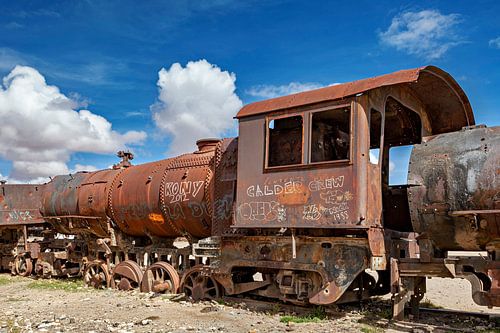 Der Zugfriedhof bei Uyuni in Bolivien von Roland Brack