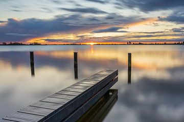 Warmond - Het Joppe - Sonnenaufgang von Frank Smit Fotografie