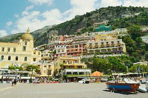 Architecture de Positano - Village Italian de la Côte d'Amalfi