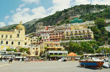 Architectuur van Positano - Italiaans dorp aan de Amalfikust van Carolina Reina