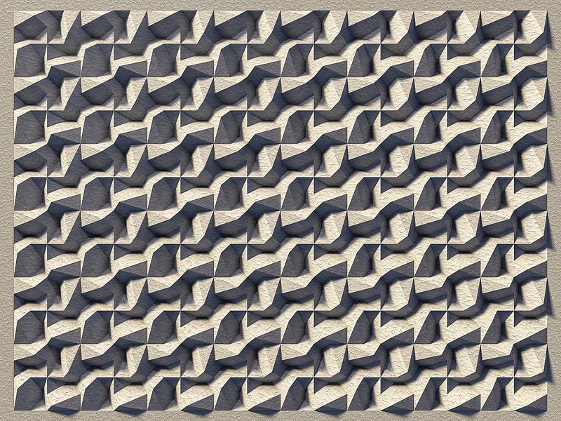 Relief D2 Styropor von Frans Blok - Fotos, Kunst und weitere Wanddekoration