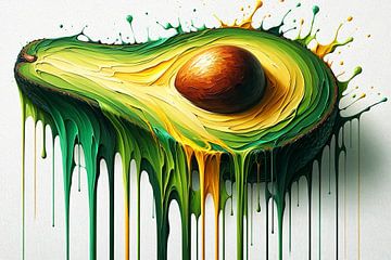 Avocado: Geschmacksexplosion in Grün und Gelb von artefacti
