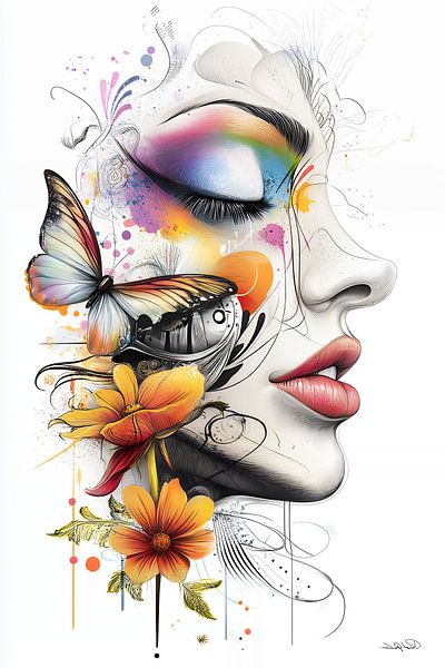 kunstachtige en grappige whimsical karikatuur van Gelissen Artworks