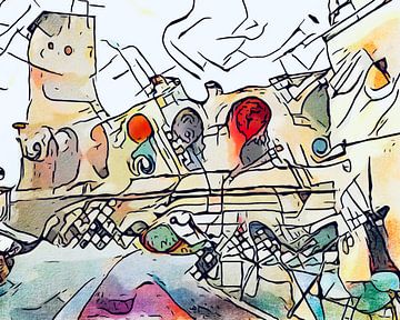 Kandinsky rencontre Arles, motif 2 sur zam art