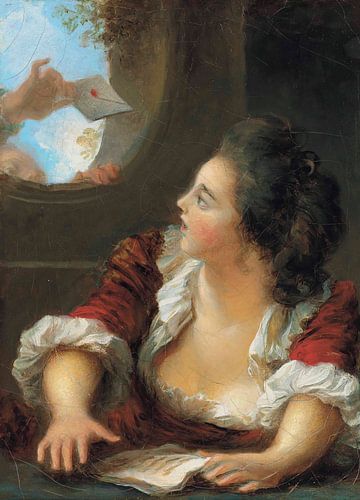 De liefdesbrief, Jean-Honoré Fragonard
