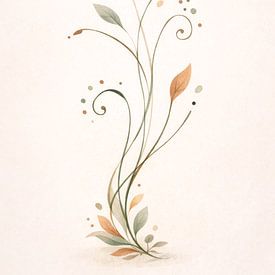 Feuille minimaliste sur thinkart