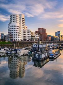 Dusseldorf harbour skyline, Germany by Michael Abid