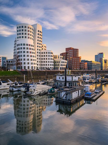 Dusseldorf harbour skyline, Germany by Michael Abid