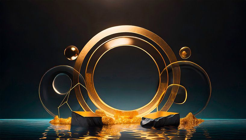 Goud met zwart en design van Mustafa Kurnaz