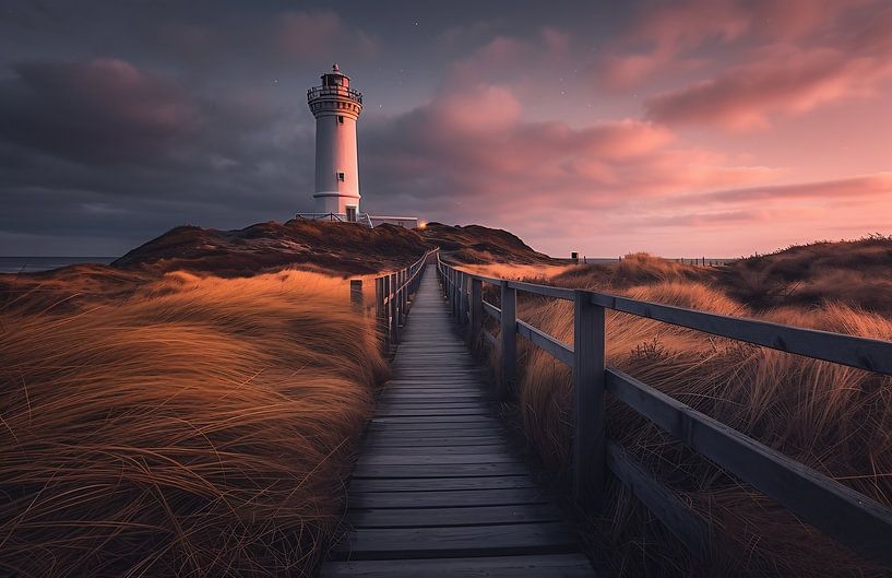 Leuchtturm in Neuseeland von fernlichtsicht