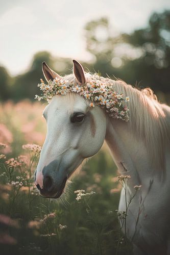 De bloeiende pracht van een paard