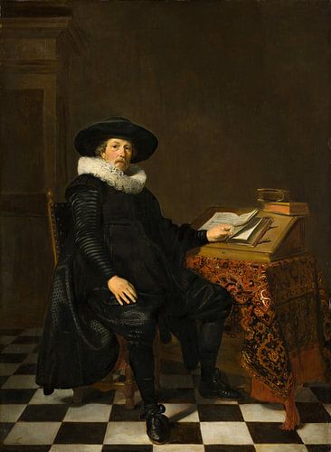 Portret van een geleerde, Thomas de Keyser