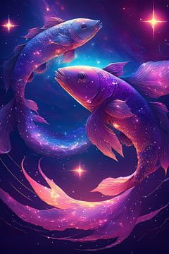 zodiac sign Pisces, sign of the zodiac by Jörg B. Schubert