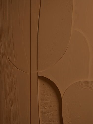 Minimalistische 3D-Kunst - Mokka