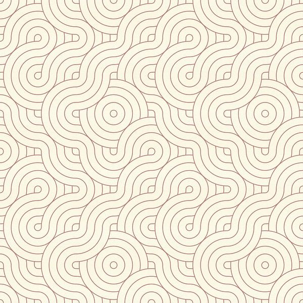 Zeitgenössisches abstraktes Japandi-Muster von Abstrakte minimalistische Kunst