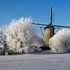 Molen op de kinderdijk van Thijs Schouten