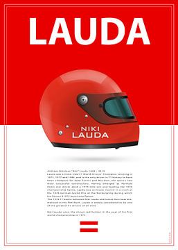 Niki Lauda helm van Theodor Decker