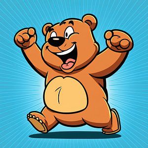 Un ours qui marche bien