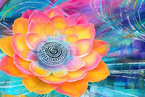 Umarmung der inneren Kraft | Achtsamkeitsmalerei