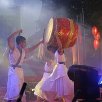 Drummer op een cultureel festival SQ