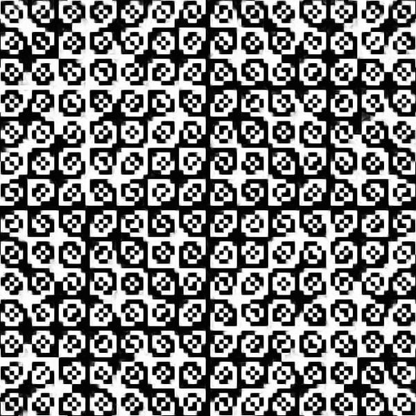 Abstract pattern in geometric shapes in black and white by Maurice Dawson