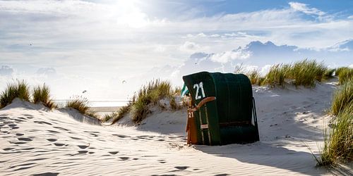 Avondstemming op het strand - Panorama