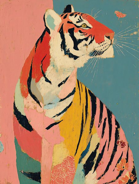 Tijger in bloei van Cats & Dotz