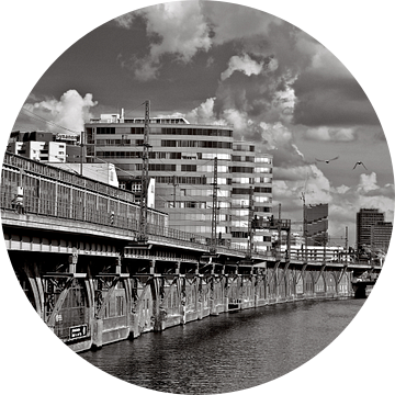 Fantastisch uitzicht op de Spree en de Jannowitzbrug