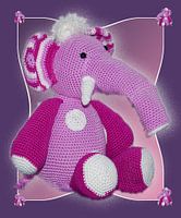 Pink elephant for nursery