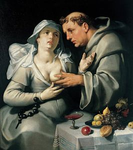 Ein Mönch und eine Nonne, Cornelis Cornelisz. van Haarlem