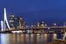 Abendliche Skyline von Rotterdam von Mister Moret