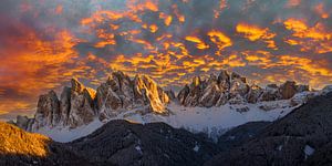 Geisler Gruppe in Fal di Funes, Dolomiten
