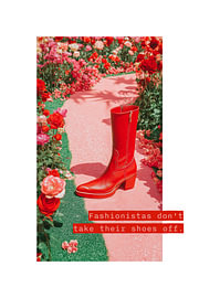 Fashionistas don't take their shoes off von Malou Studio